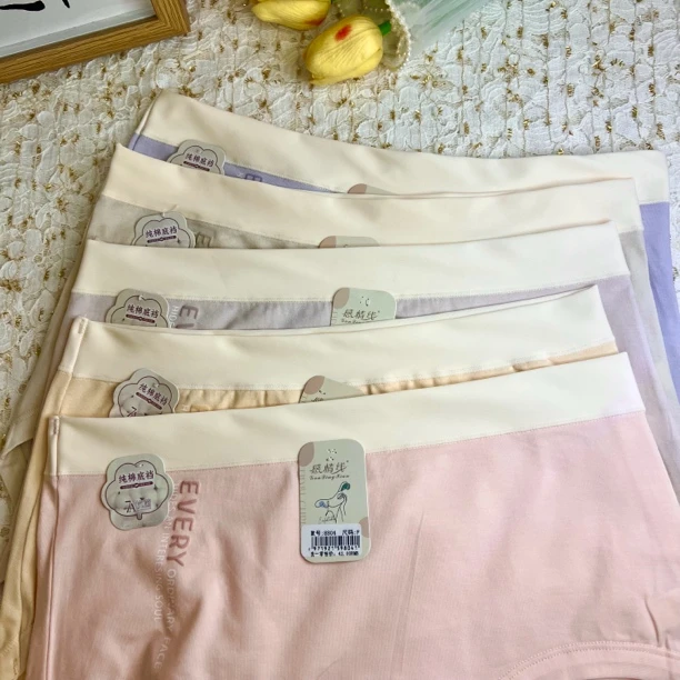 秋冬新款中大版型中高腰女式内裤胖姐妹纯棉7A级纯棉加大加宽底档