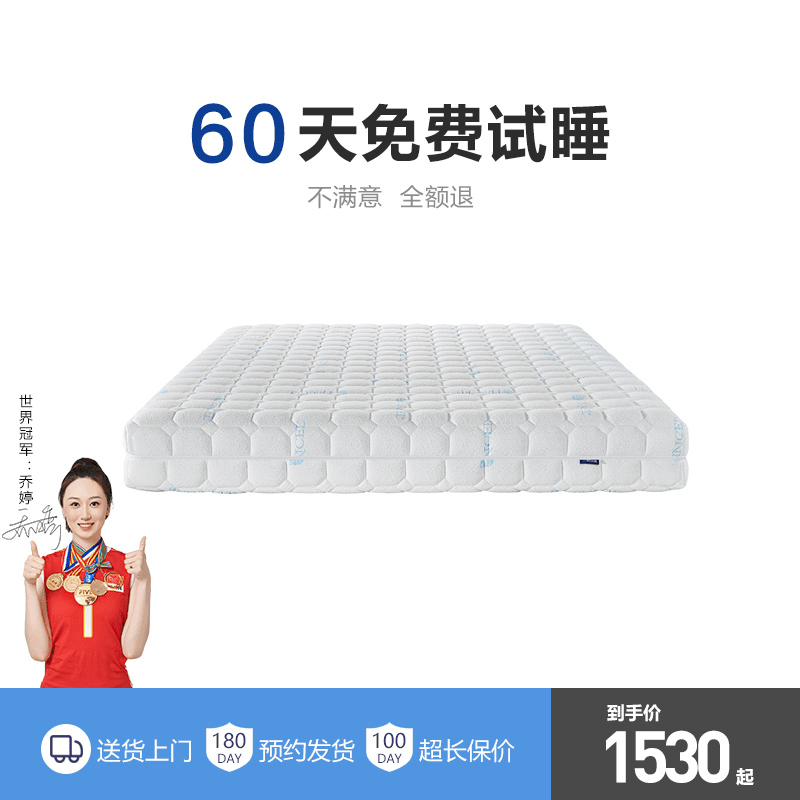 T04全拆式软硬双面可睡五星睡感 护脊 亲肤透气 独立袋装弹簧床垫