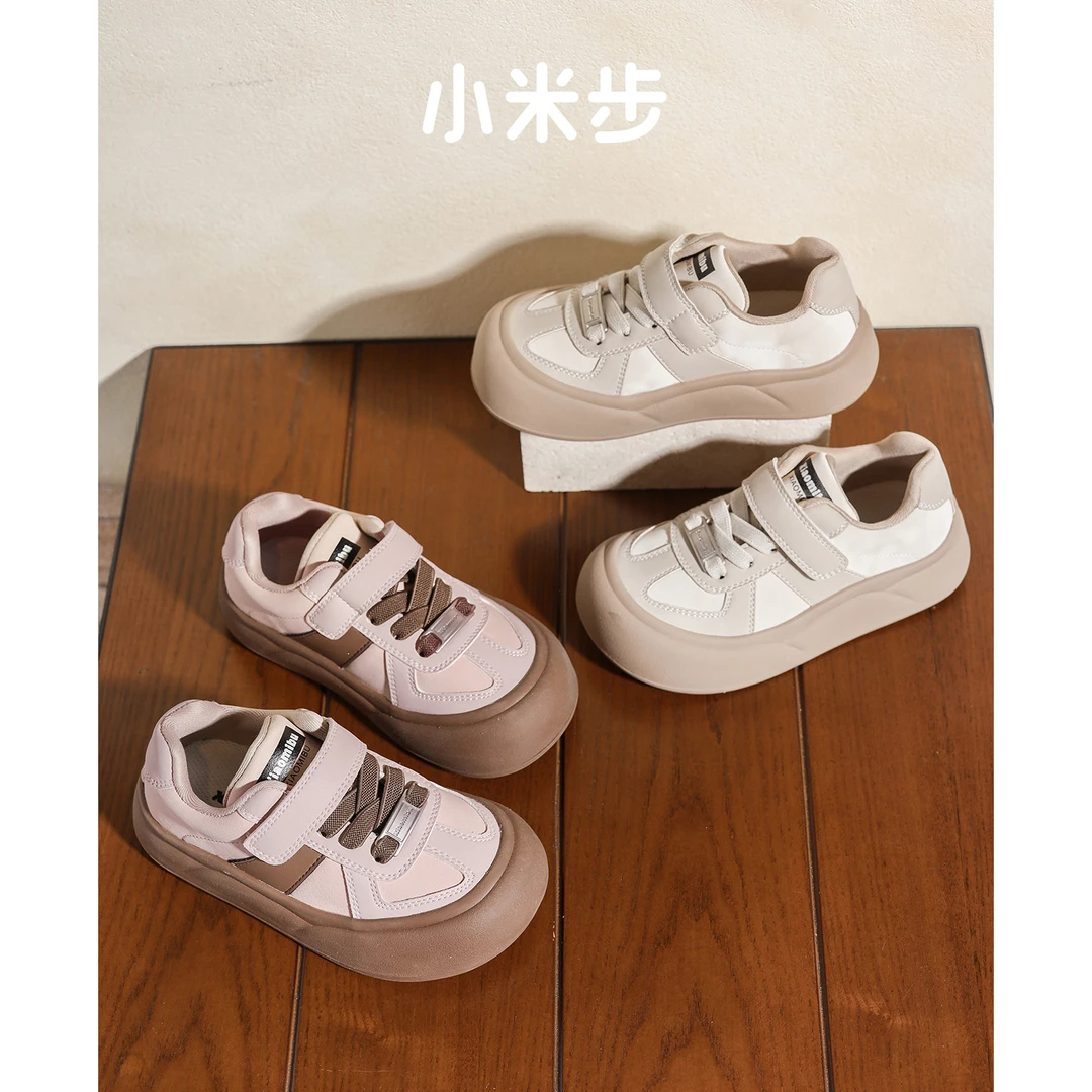 小米步【奶芙】女童运动鞋2024年春秋新款儿童板鞋女孩软底百搭软底