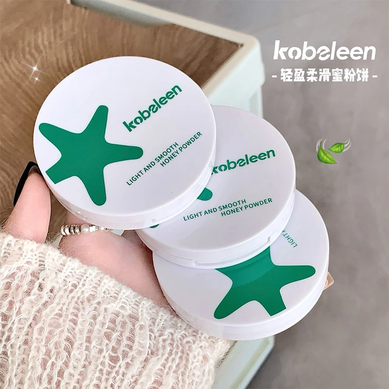 Kobeleen轻盈柔滑蜜粉饼8.5g细腻哑光不脱妆不卡粉清透伪素颜推荐
