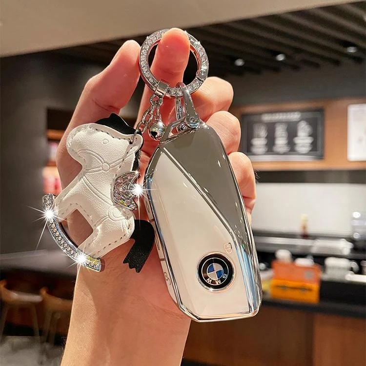 24款宝马X1车钥匙套X5新款5系7系X7/X6保护壳i5/i7/ix1/XM/ix包扣