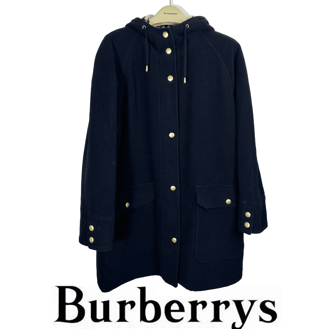 95新 BURBERRY/博柏利 墨蓝色长款上衣 xyl40826