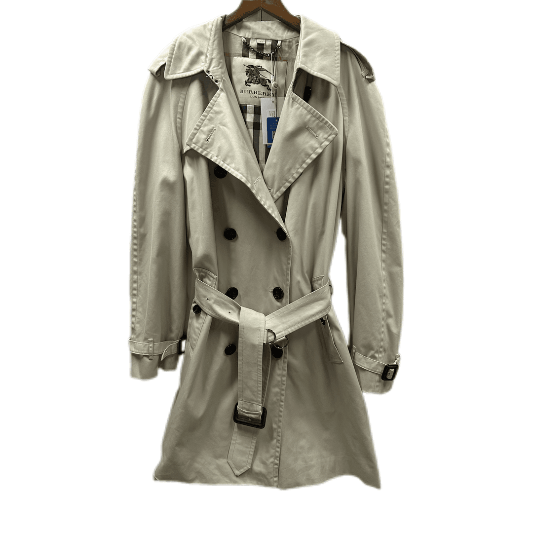 95新 BURBERRY/博柏利 卡其色中长款风衣/48码/涤纶/619004