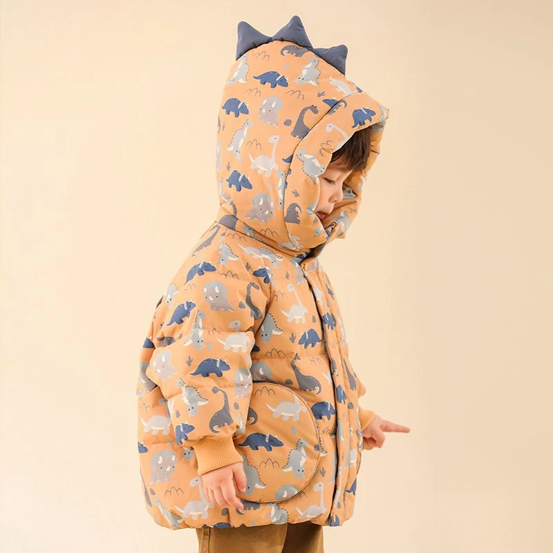 童装潮款Y儿童男童小童加厚短款冬季棉袄2023新款宝宝小男孩