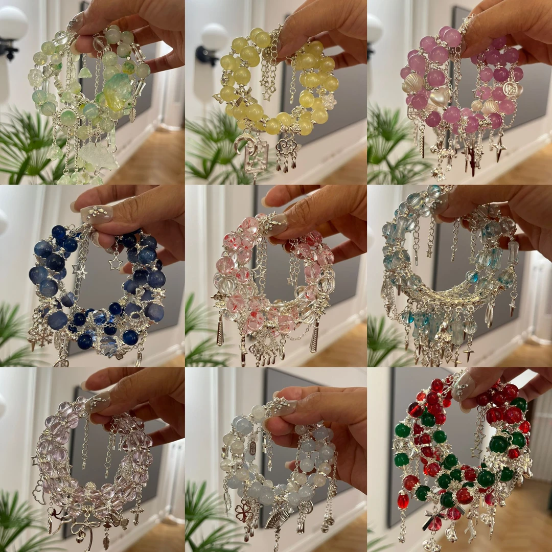 【设计款】琉璃手串创意DIY串珠琉璃珠手链