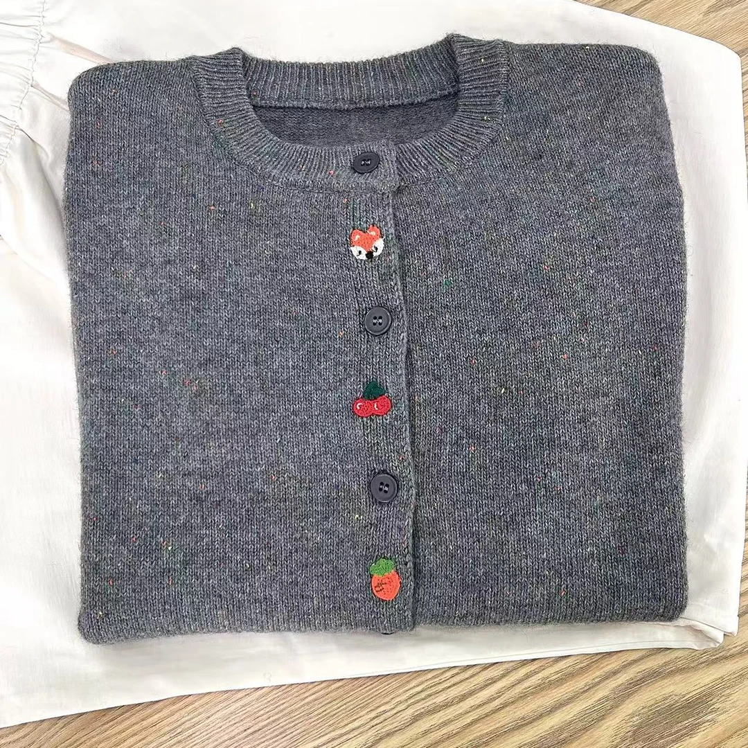 【小狐狸-长袖开衫】气质时尚百搭秋冬休闲网红