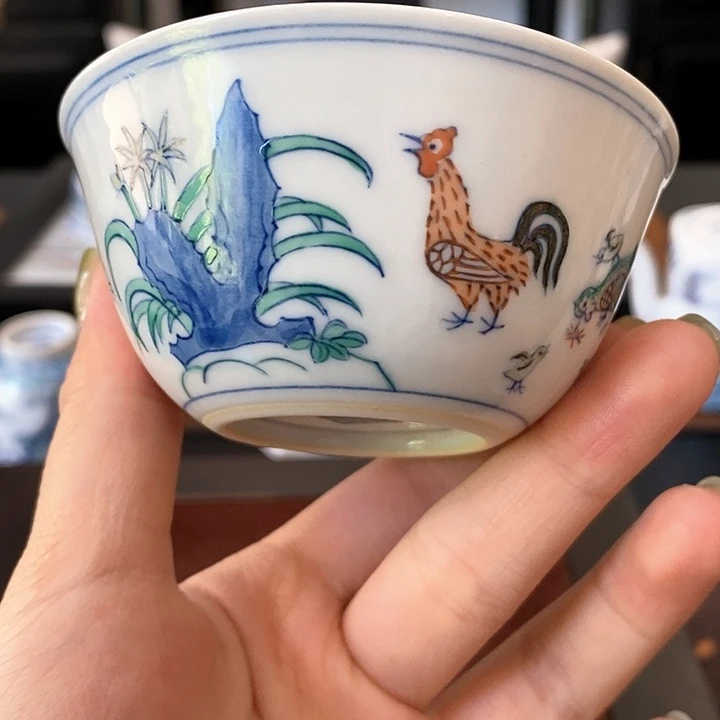景德镇陶瓷艺术品涂杏花