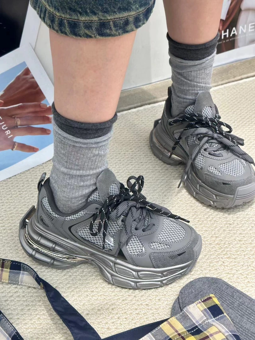 【美丁推荐】新款厚底百搭拼色时尚ins老爹鞋