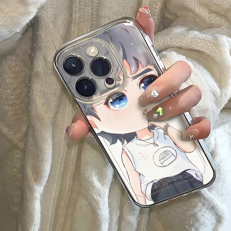 张杰Q版手机壳苹果13华为荣耀vivoppo透明iqoo红米小米一加