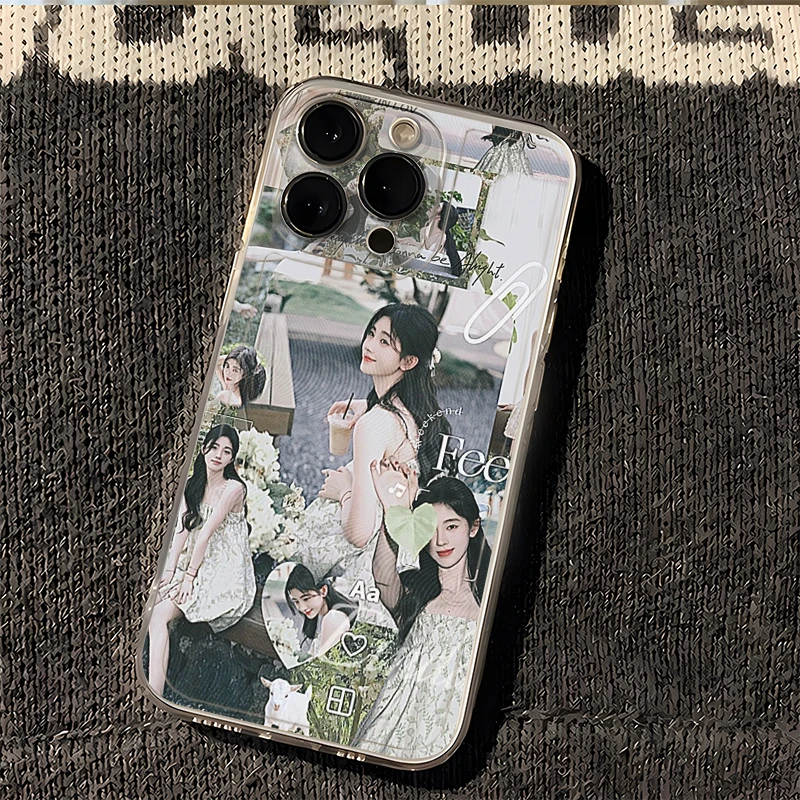 25应援鞠婧祎手机壳适用苹果13vivoppo华为荣耀透明小米