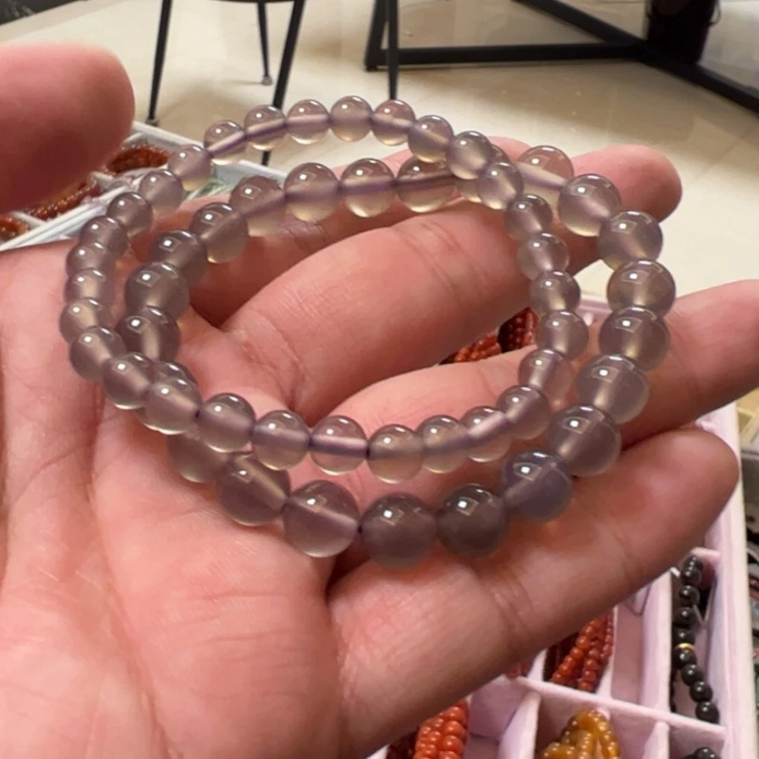 【闪购商品】玛瑙/玉髓珠宝半成品未镶嵌两条一起