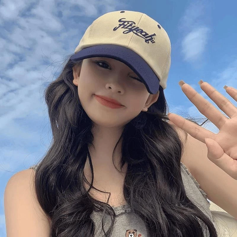 帽子女韩版新款潮春夏棒球帽小清新时尚撞色鸭舌帽情侣百搭运动帽