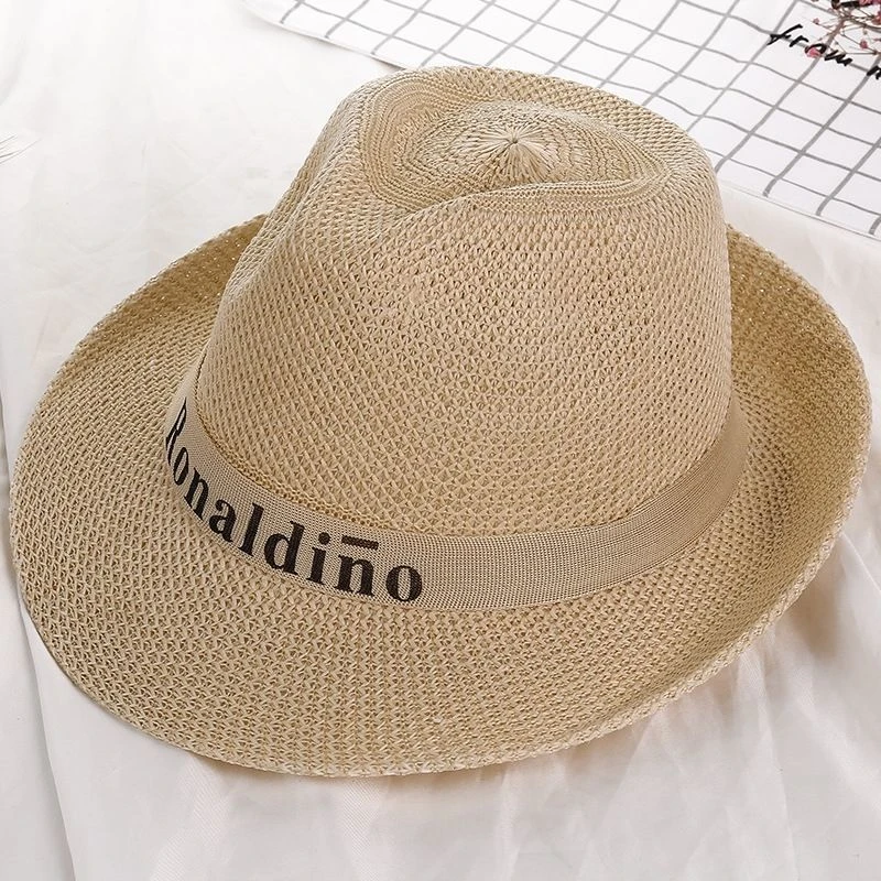 男士帽子夏季防晒遮阳帽户外夏天农民太阳帽草帽礼帽中老年凉帽男