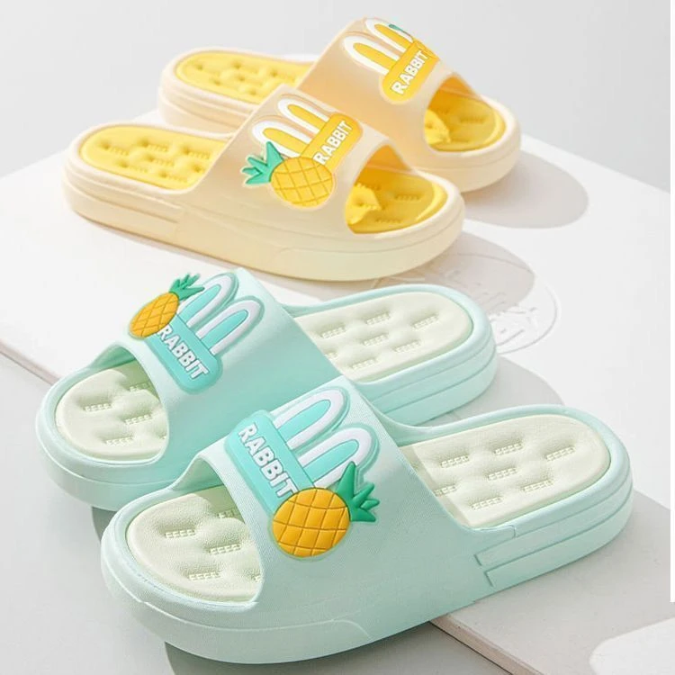 居家防滑防臭夏季新款厚底外穿高颜值软底一字凉拖踩屎感拖鞋女生