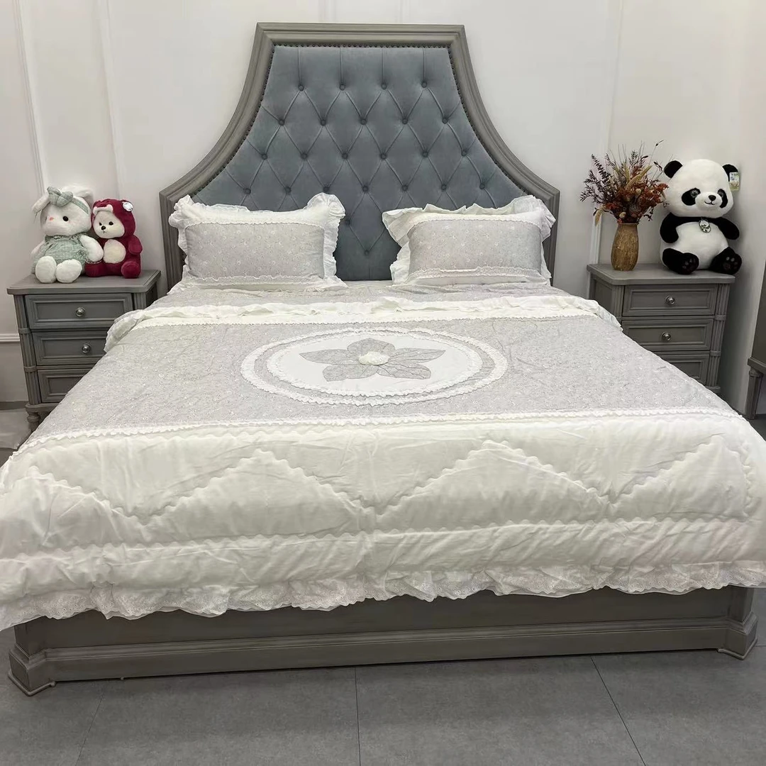 圆盘花小碎花春秋被