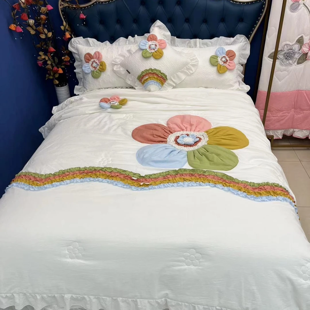 帕兰朵盘花双人多功能被