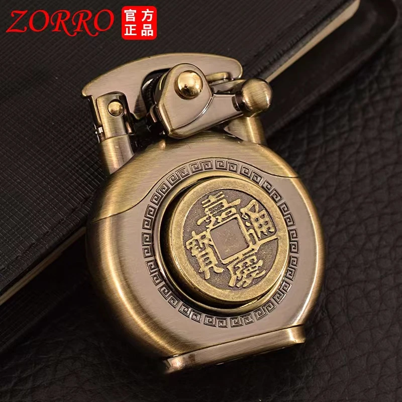 ZORRO佐罗摇臂赚大钱六字真言十二生肖盔甲转转转打火机解压如意