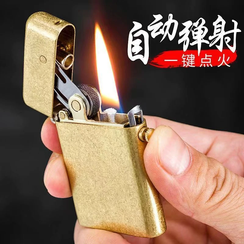 ZORRO佐罗煤油打火机复古创意按压弹射半自动托伦斯男士礼品