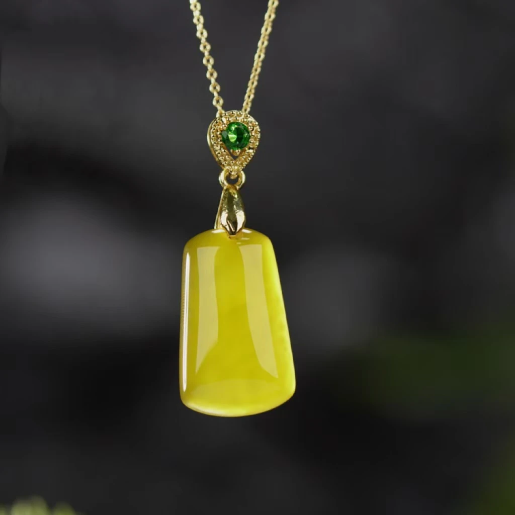 【无事牌WSP06】天然玉石 无事牌 玉髓 玉中精髓 万事顺遂 赠链