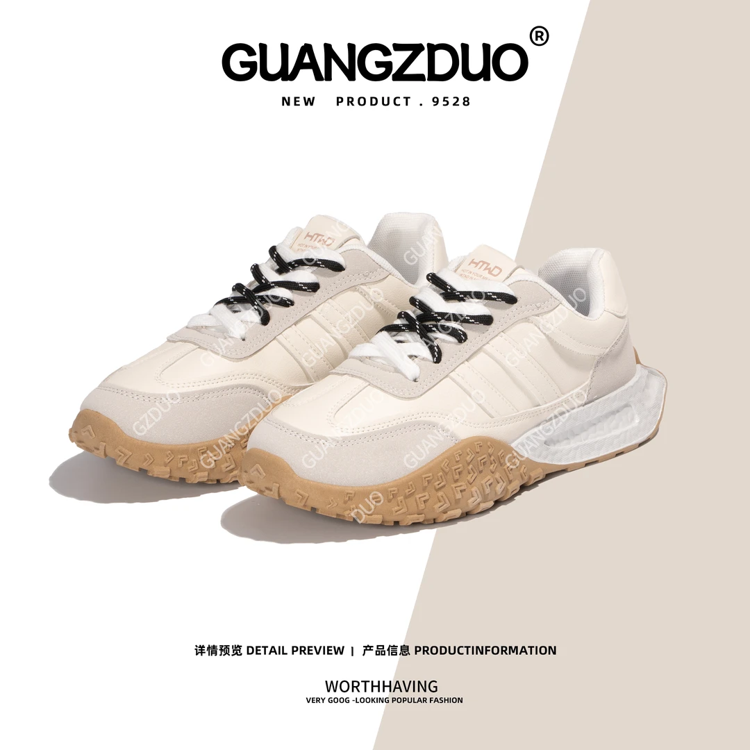 【徐哆哆女鞋】阿甘鞋女秋新款学院风轻便舒适百搭休闲德训鞋2215