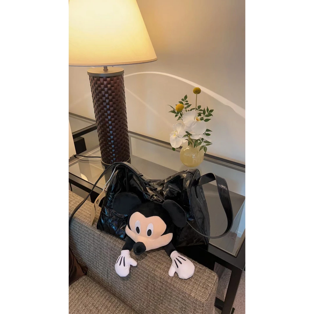 【南沙瑞熙】XL-Y66米奇-黑色轻奢小众设计感时尚百搭ins女士包