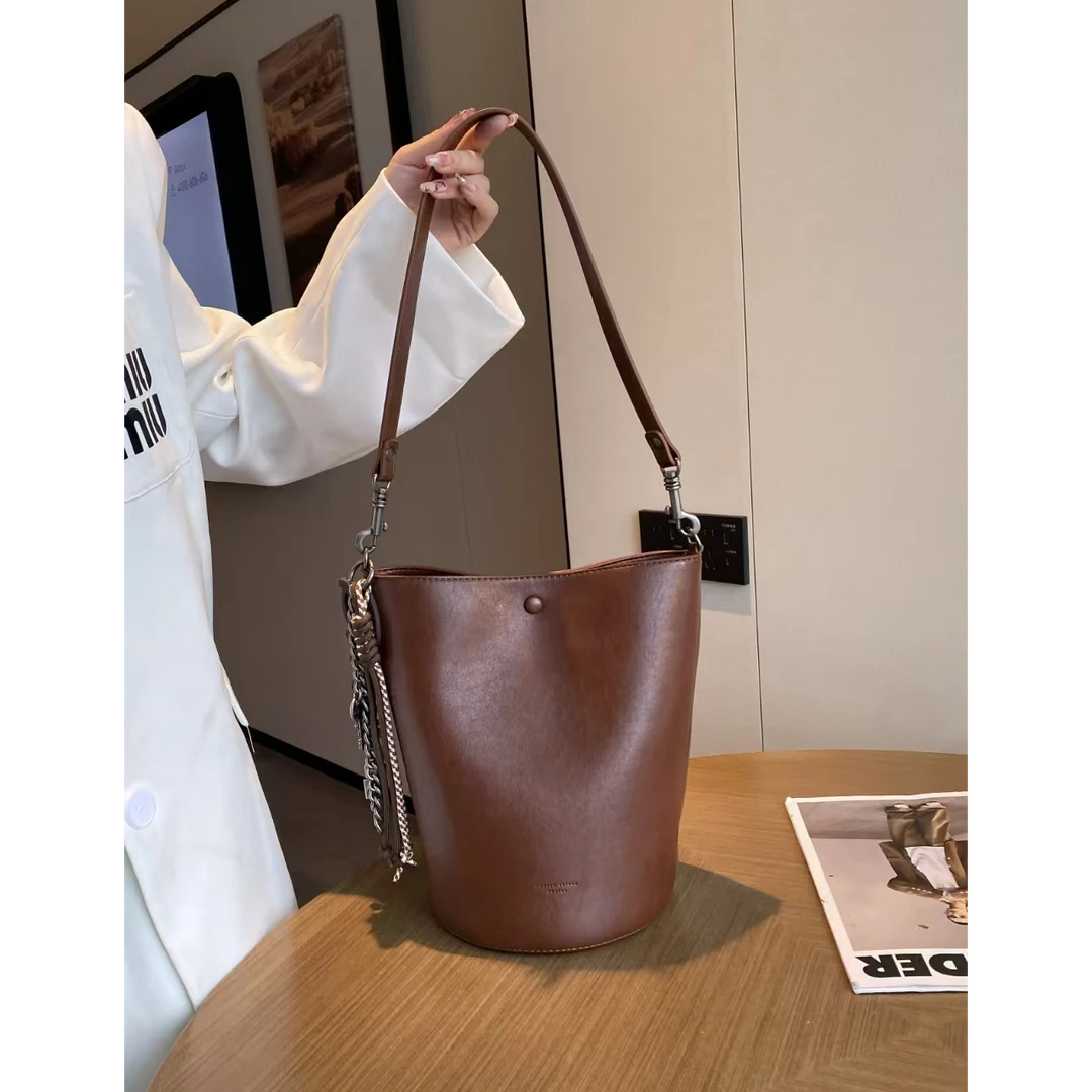 【南沙瑞熙】SKL-7199-大地色RAIN.CUN轻奢小众时尚女士包