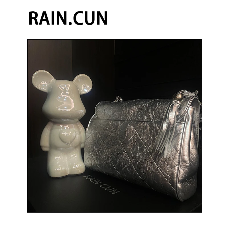 【南沙瑞熙】ZT-D9601-1-水晶银轻奢小众设计感时尚百搭女士包包