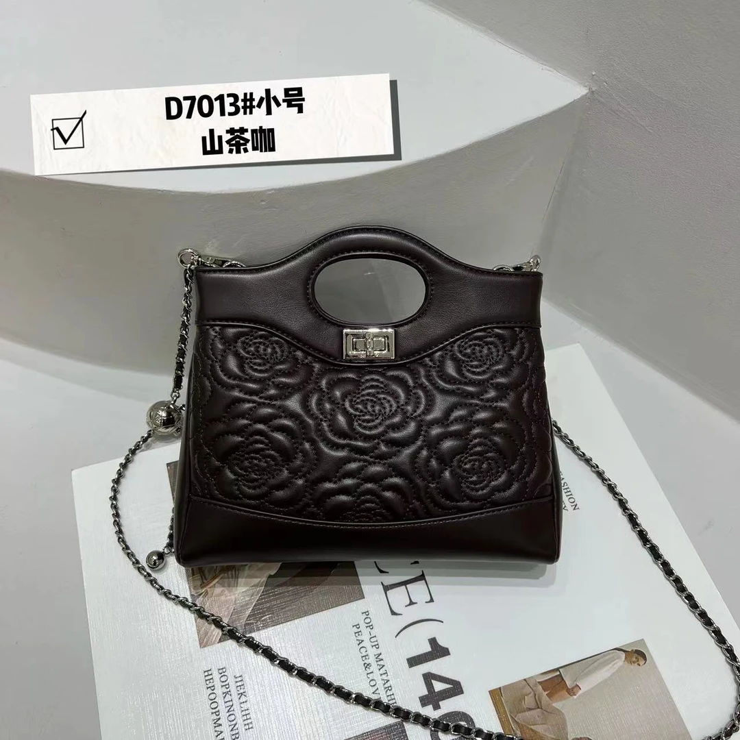 【南沙瑞熙】ZT-D7013-山茶咖RAIN.CUN轻奢小众时尚女士包