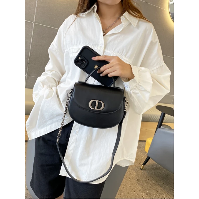 【南沙瑞熙】SKL-8001-黑色轻奢小众设计感时尚百搭ins女士包