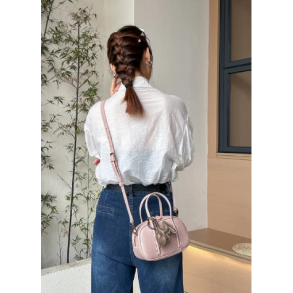 【瑞熙甄选】SKL-A0285-浅樱色-RAIN.CUN轻奢小众时尚女士包