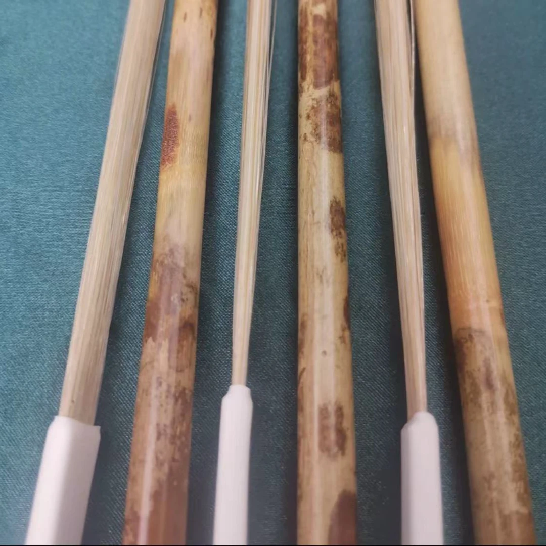 高端定制湘妃竹演奏级二胡专用琴弓两个节