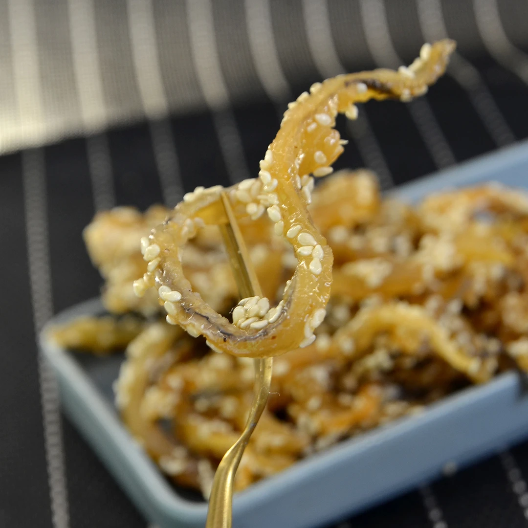 原味芝麻蜜汁鳗鱼丝鱼干孕妇儿童零食海味零食小吃即食海鲜干特产
