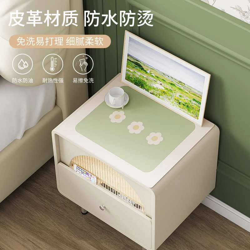 可爱卡通床头柜垫罩防水防油防烫皮革桌垫茶几盖布垫子桌面垫子