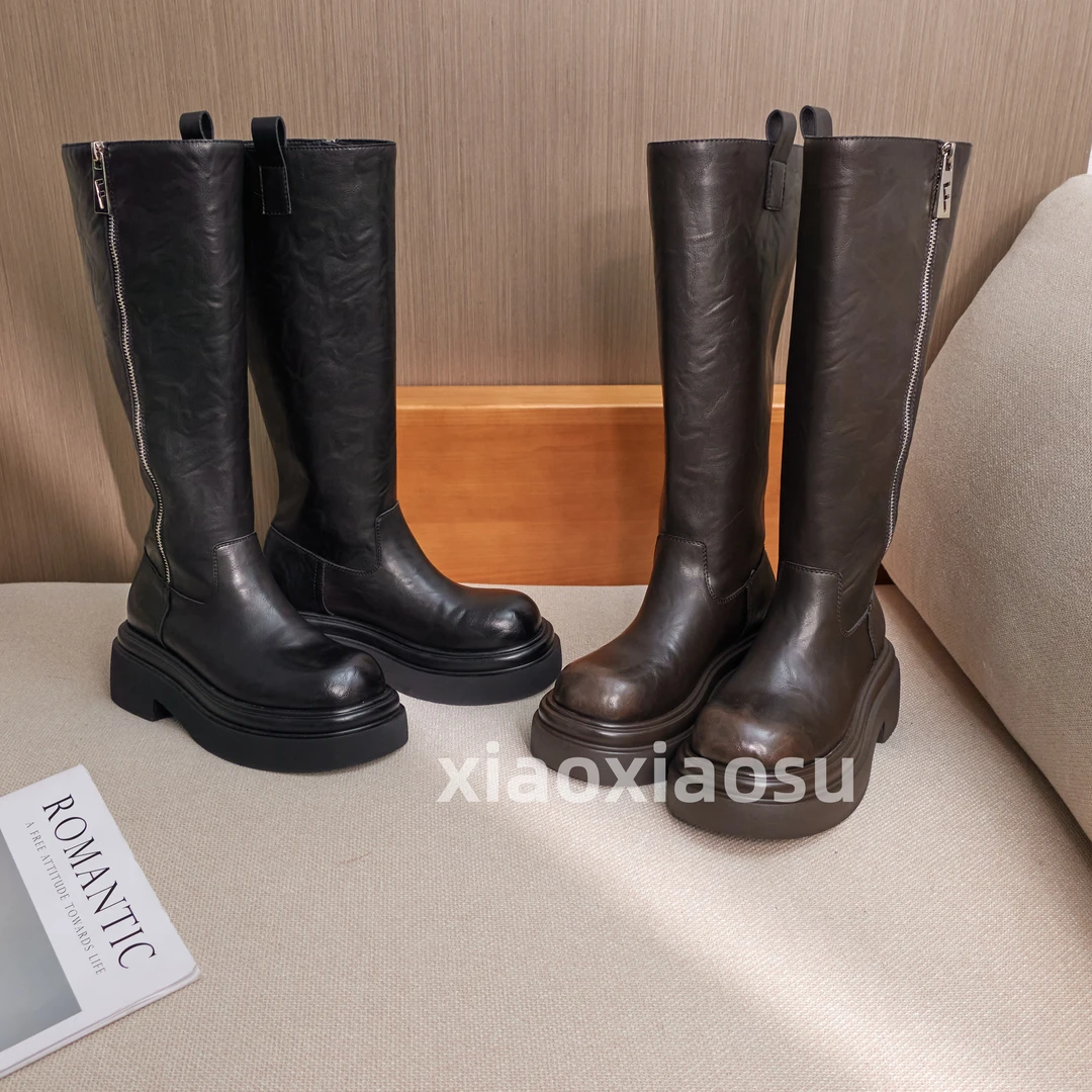 小小苏小小苏【梵易】2024新款时尚百搭长筒靴