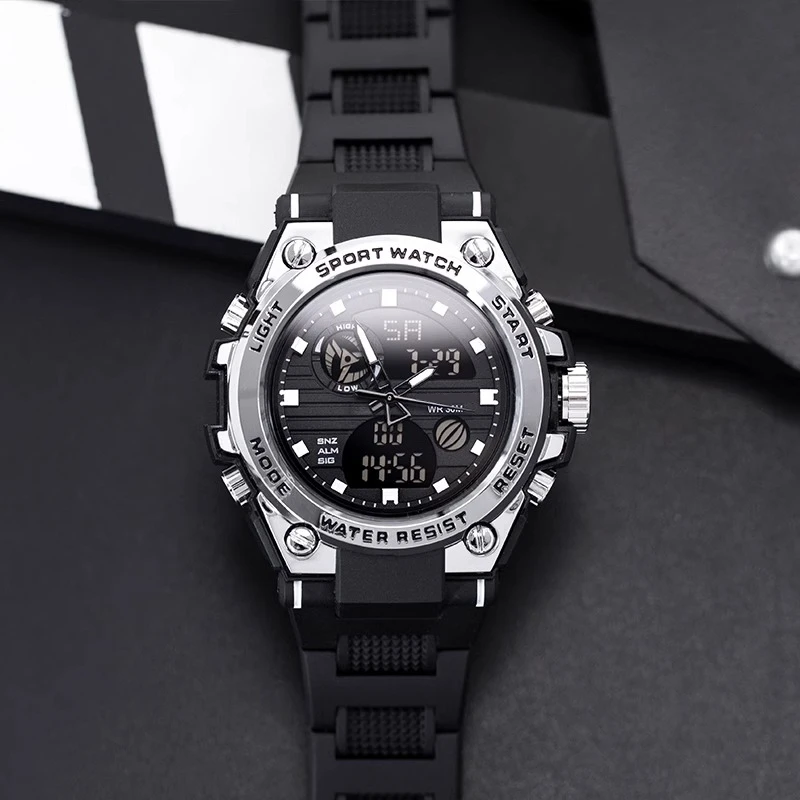 特种兵运动手表男款学生初中生高中生户外防水大表盘多功能电子表