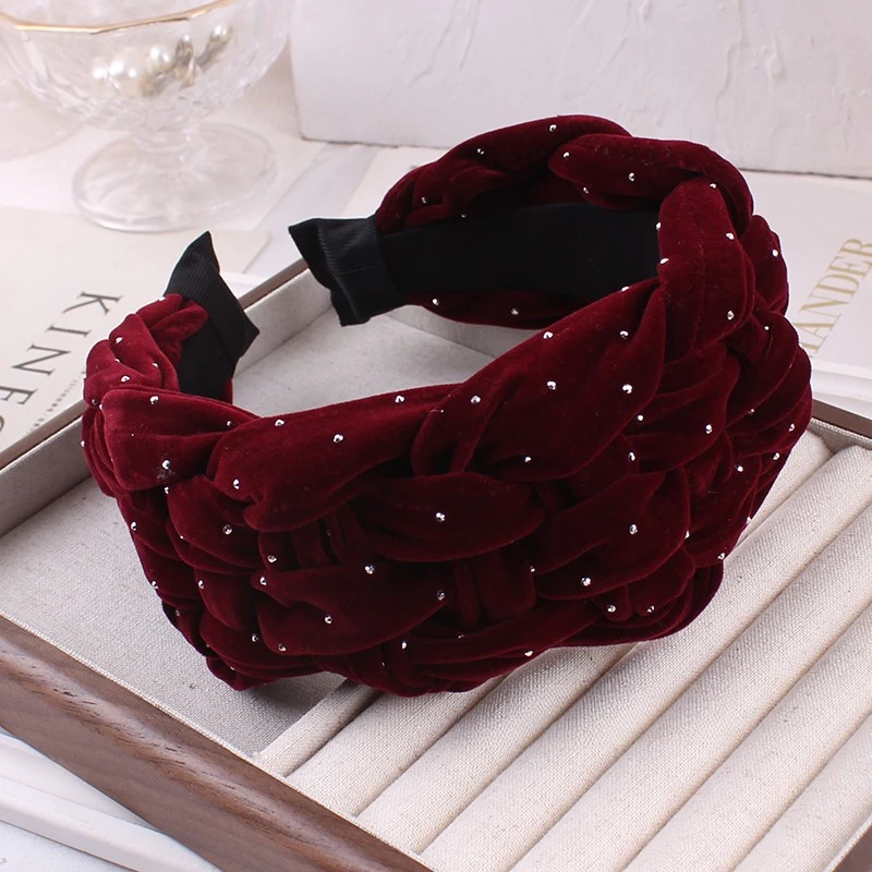 复古发箍压发头饰简约发饰头箍高颅顶编织遮白发发卡发夹气质