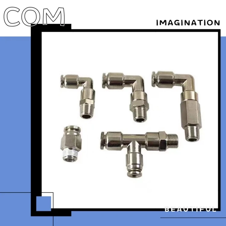 J6随动阀接头法士特变速箱接头 全铜弯头合金直接气管快插三通