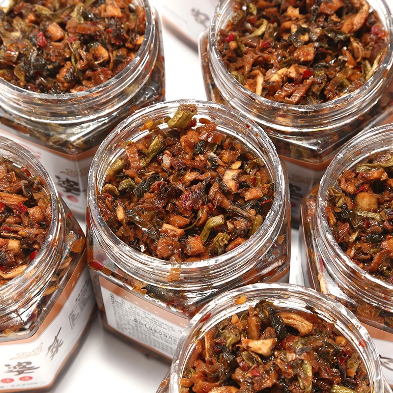 娄双甘外婆菜香辣酱下饭菜瓶装专用拌面酱拌饭酱新鲜香辣湖南特产