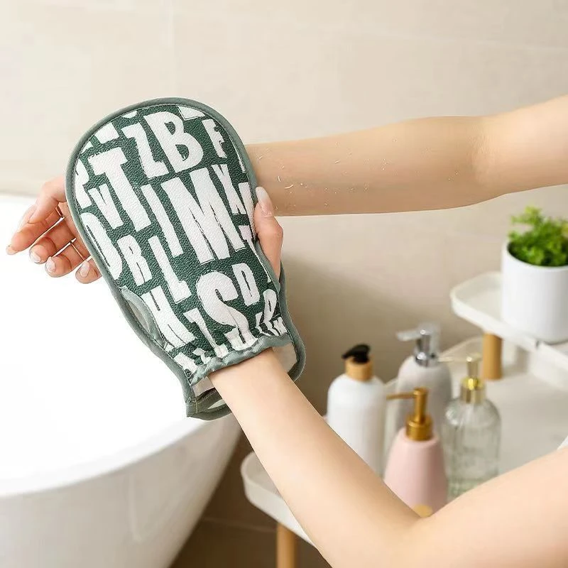 细砂纯棉女士纯棉搓泥家用搓澡巾手套洗澡搓澡洗澡搓背神器