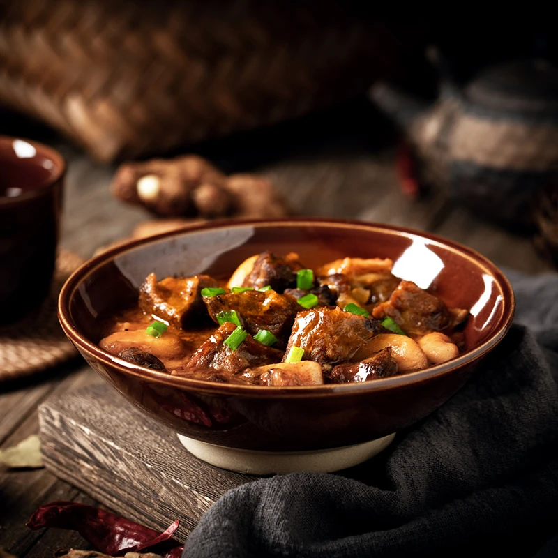 复古土碗陶粗碗土陶餐具扣肉蒸碗家用老碗火锅酒碗粗陶碗土巴碗