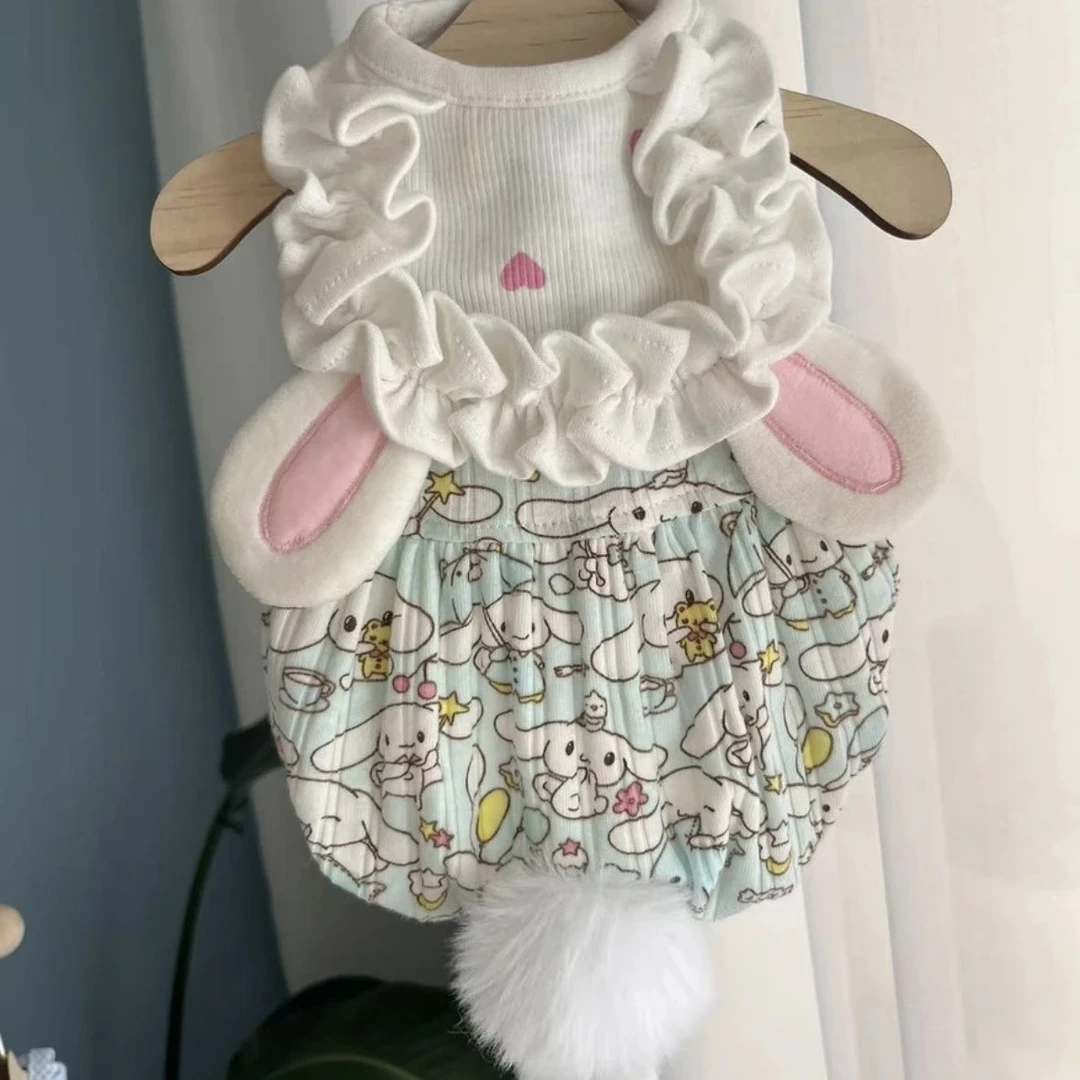 绒绒兔保暖春秋冬宠物泰迪比熊小奶狗狗猫咪秋冬装衣服裙子