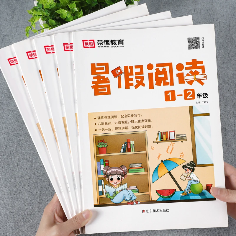 暑假阅读理解专项训练一二三四五年级人教版语文课外阅读练习册
