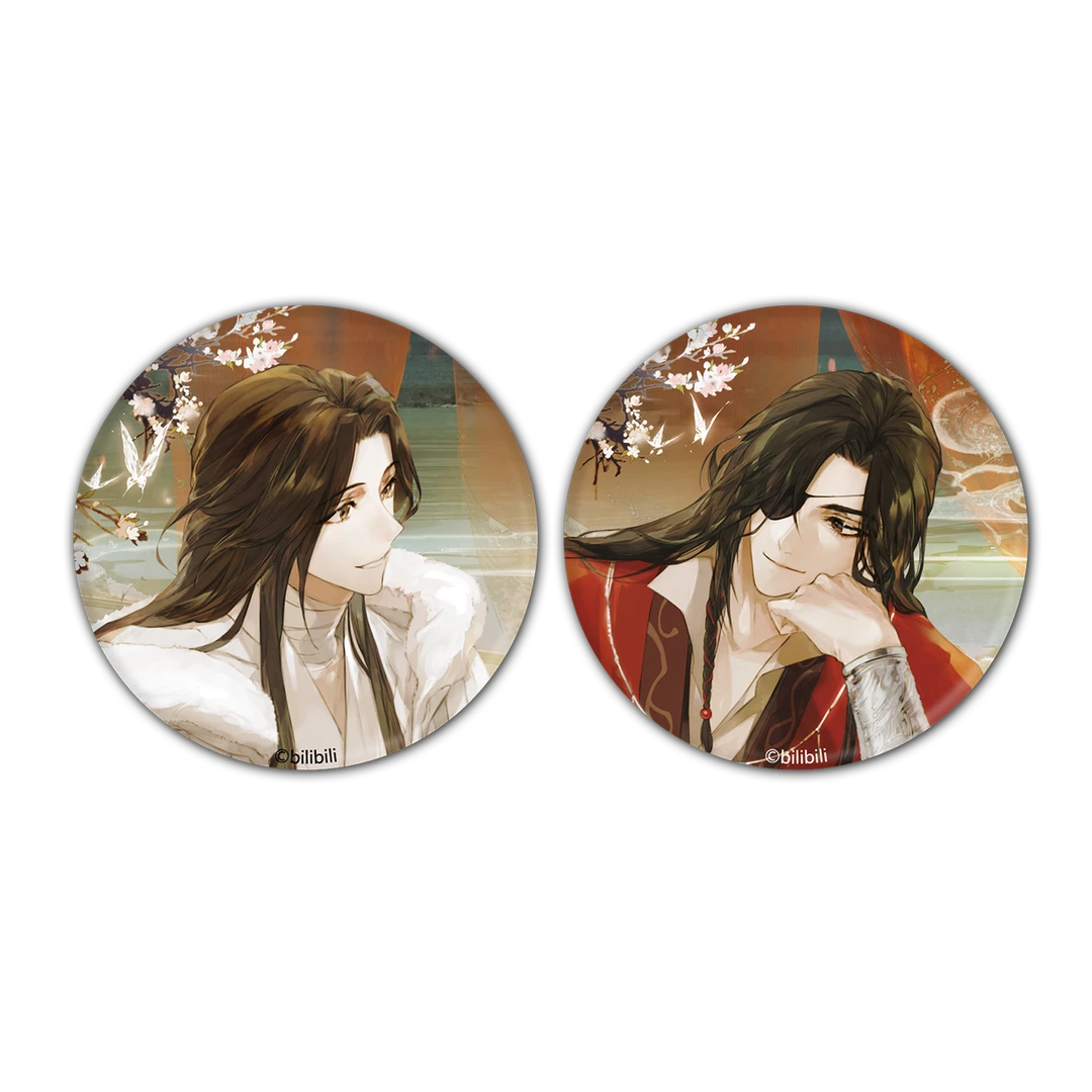【直播现货】BEMOE 《天官赐福》动画 落笔山河光栅马口铁徽章