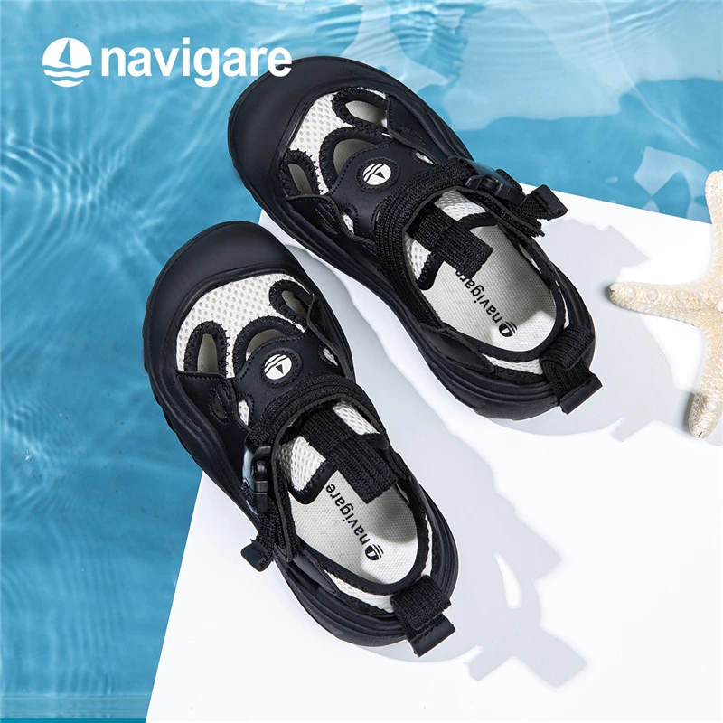 Navigare意大利小帆船夏季新款儿童护足凉鞋耐磨FCXJB242007防滑