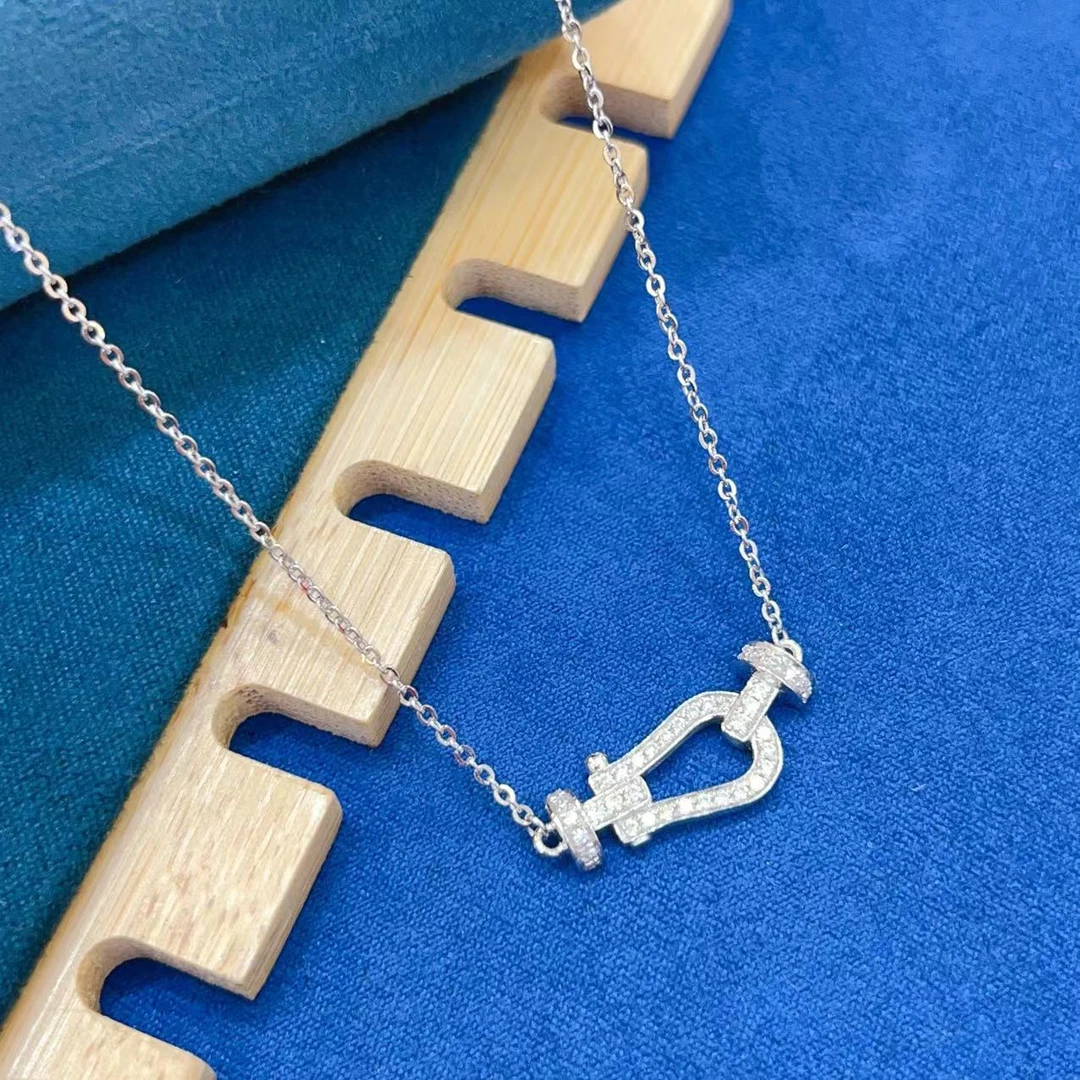 pt950铂金首饰莫桑马蹄套链铂金工费另算