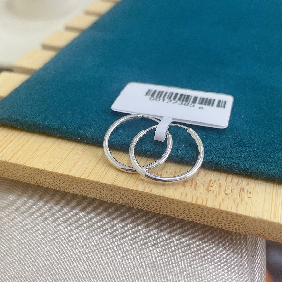 pt950铂首饰 “素圈”耳圈