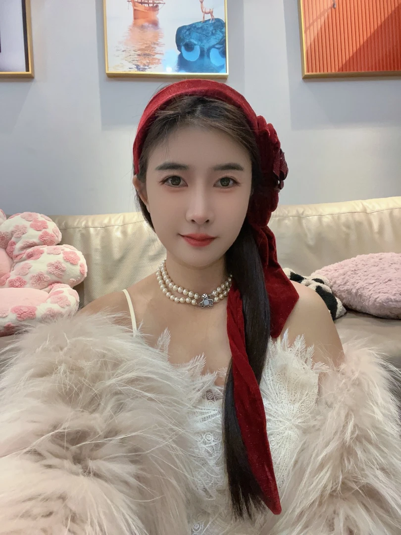 秋冬新款洋气欧美风巴洛克绒布镶玫瑰花钻发箍 女士奢华靓丽头箍