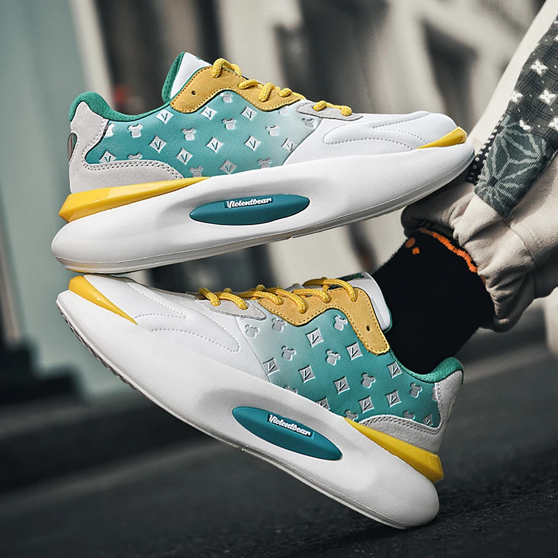 Violentbear/暴力熊情侣夜光鞋潮流学生国潮男休闲男鞋一脚蹬105