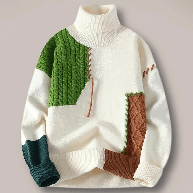 仓石一树潮流韩版加厚毛衣男士2025秋冬新款时尚百搭宽松针织衫潮