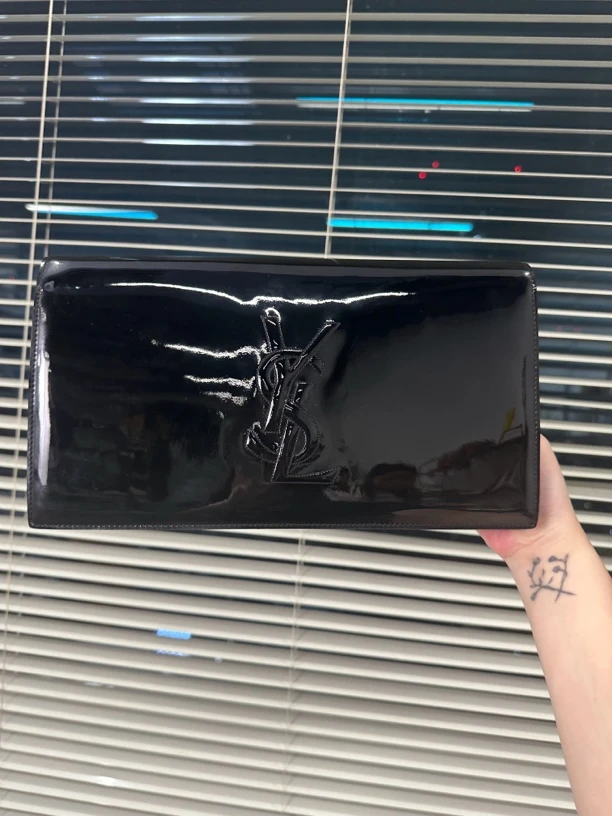 95新 YSL/圣罗兰 黑色手拿时尚百搭